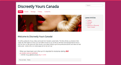 Desktop Screenshot of discreetly-yours.com